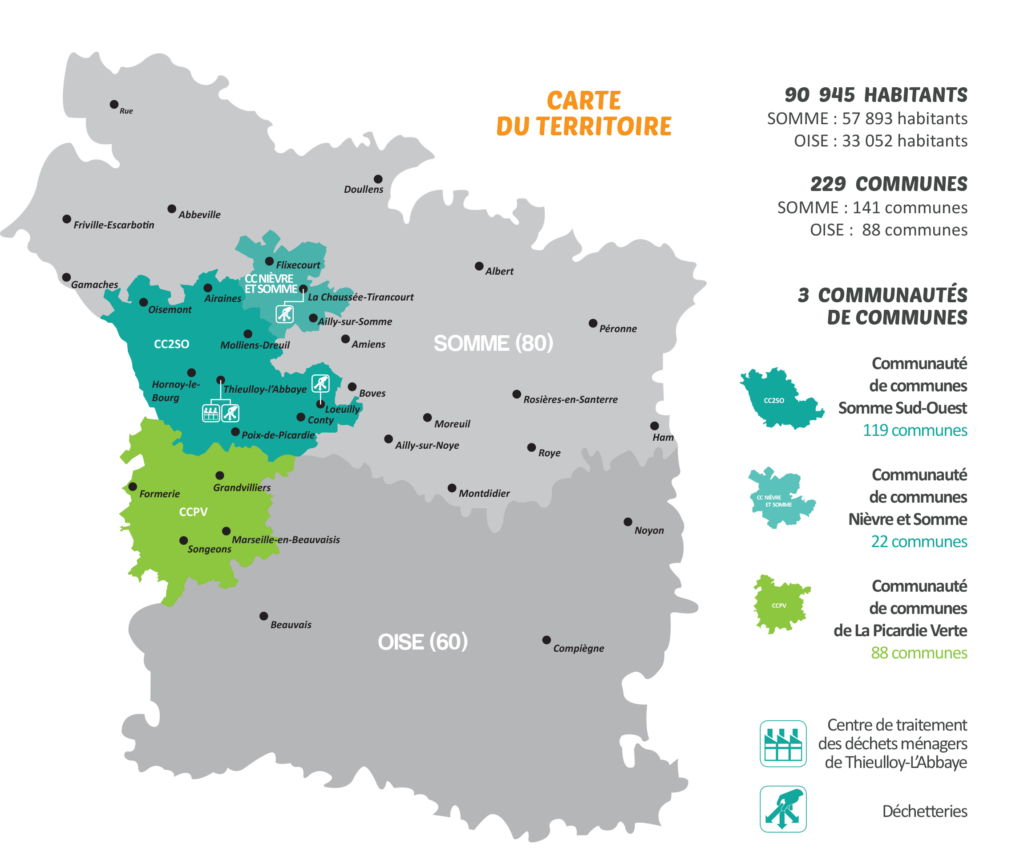 Carte du territoire d'activité de Trinoval
